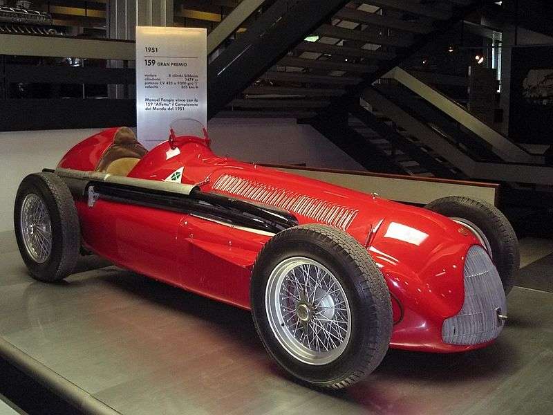 Monoposto leggendarie: Alfa Romeo Tipo 159 8 Alfa Romeo 159 1951