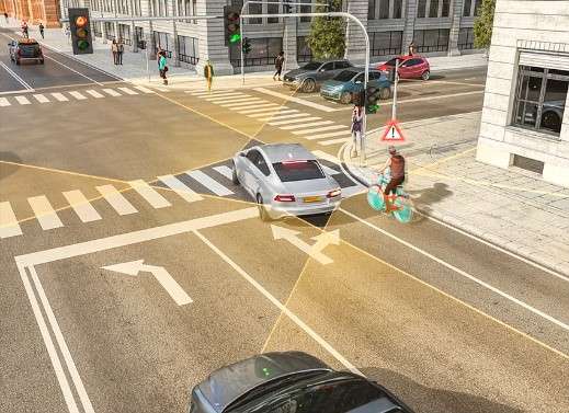 Continental: Un aiuto per svoltare in sicurezza, Right-Turn Assist protegge ciclisti e pedoni 2 Right Turn Assist