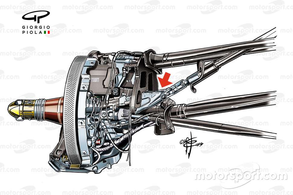 F1: I meccanici RedBull, le difficoltà tecniche di un intervento miracoloso 12 red bull rb15 front suspension 1
