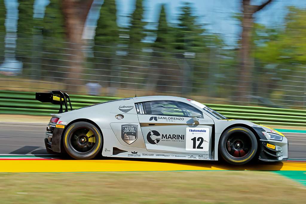 Campionato Italiano GT: il riassunto del weekend imolese 27 BEA 2613.jpg R.Agostini D.Mancinelli V.Postiglione Audi Sport Italia