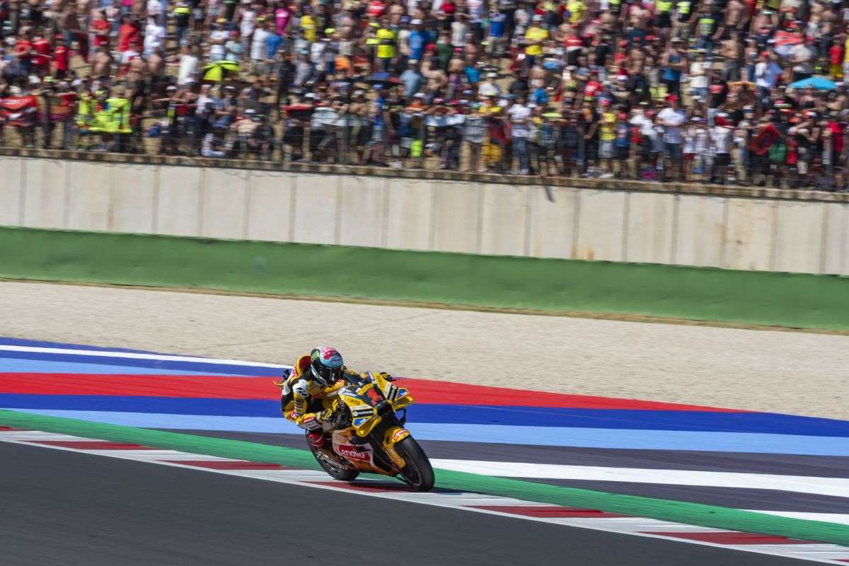 A Misano tripudio Ducati: trionfo di Martin ma anche di Bagnaia, terzo al traguardo. 4 ITA 9496