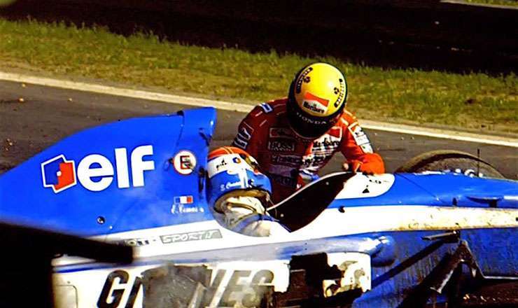 Erik Comas: "Senna mi ha salvato la vita in Belgio nel 92" 1 gp belgio 1992 Erik Comas e Ayrton Senna