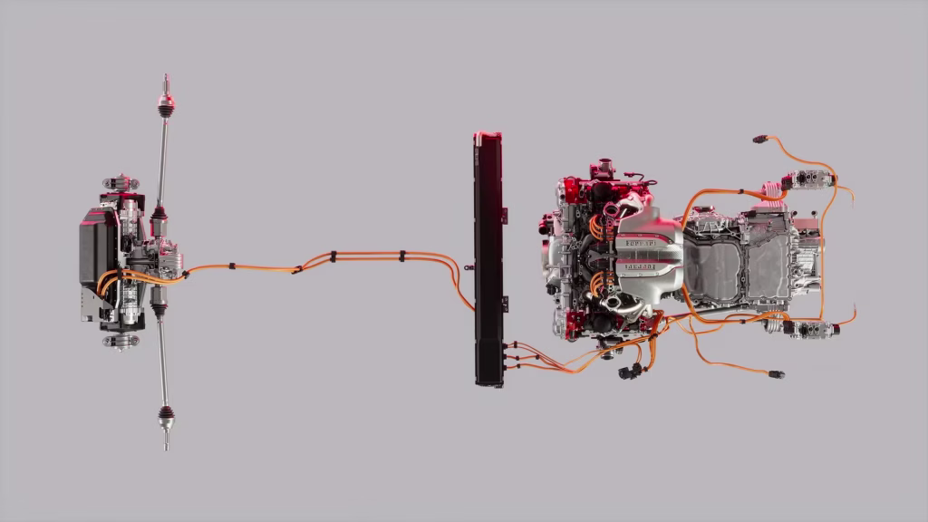 Analisi Tecnica: Ferrari F80, L'Hypercar da 1200 CV per gli 80 Anni del Cavallino 1 670d2bef4cfd1f0079c40dae ferrari f80 powertrain 2024 focus 1 desk