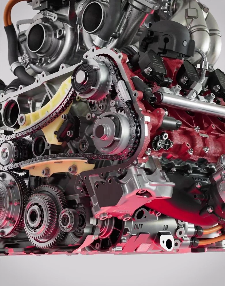 Analisi Tecnica: Ferrari F80, L'Hypercar da 1200 CV per gli 80 Anni del Cavallino 3 Ferrari F80 F250 engine MGU K