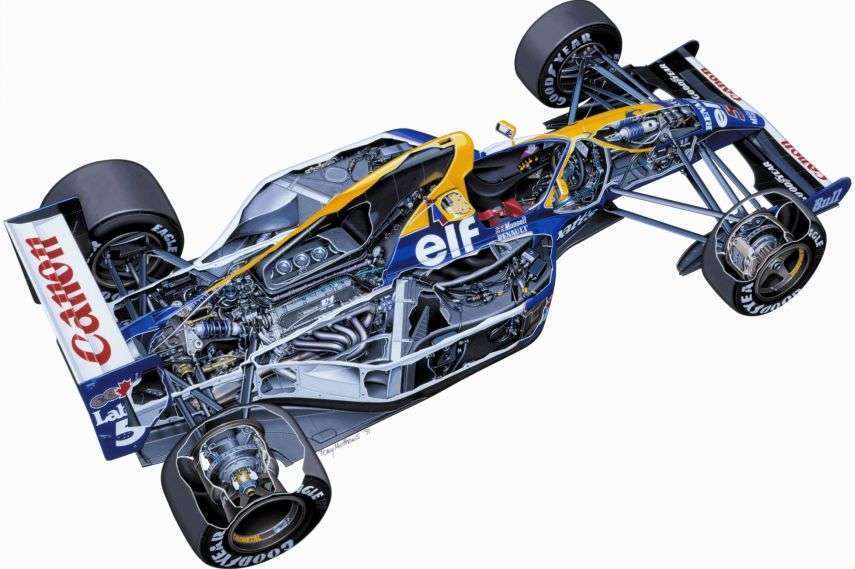 Monoposto leggendarie: la tecnologica Williams FW14B. 2 Williams FW14 1